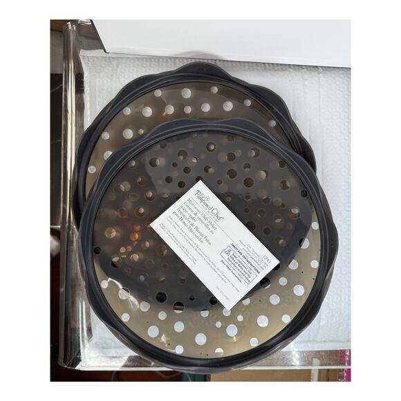 Pampered Chef Microwave Chip Maker Set 2 Silicone Trays Original Instructions - Picture 4 of 6